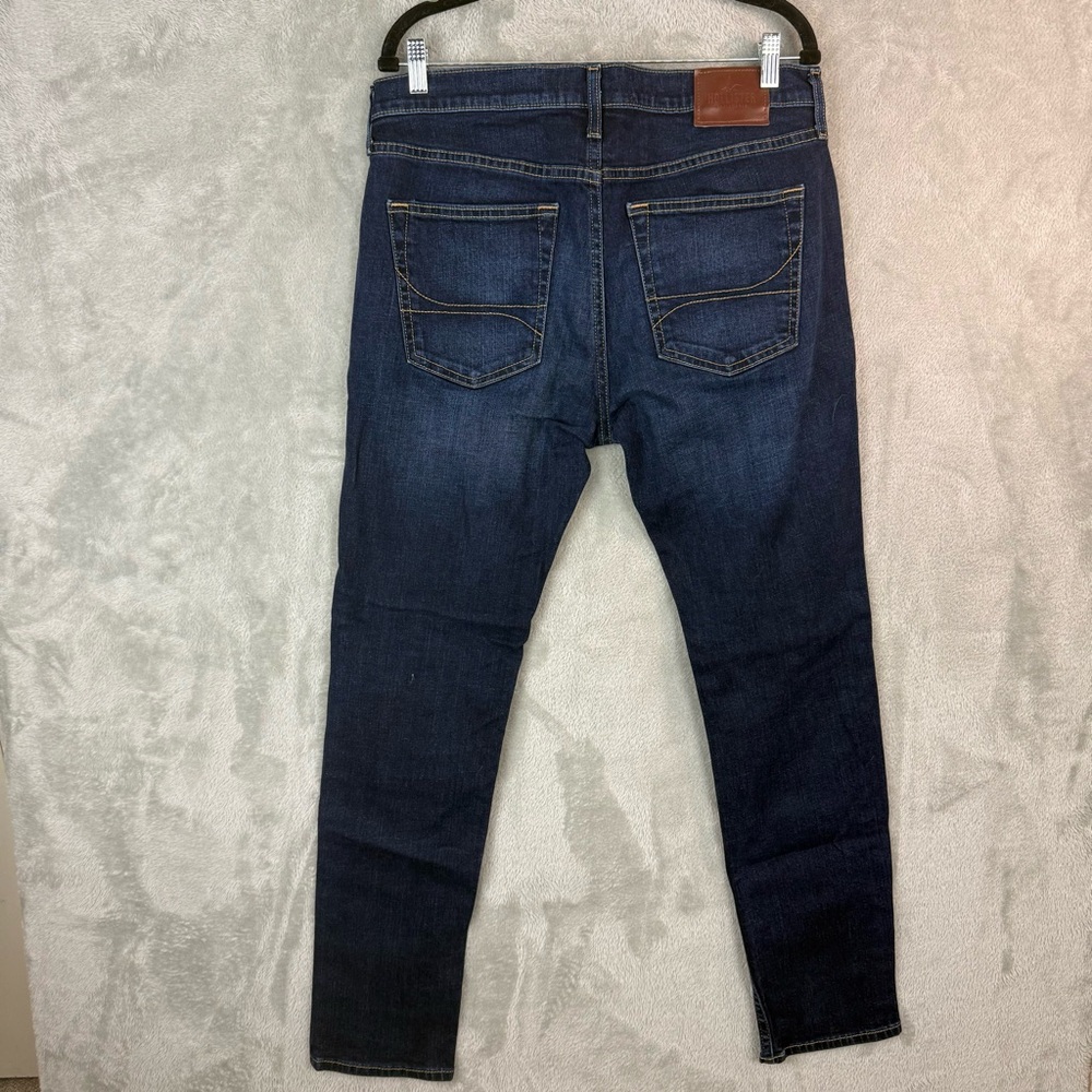 Hollister Men's Dark Blue Skinny Jeans Epic Flex 34X32
